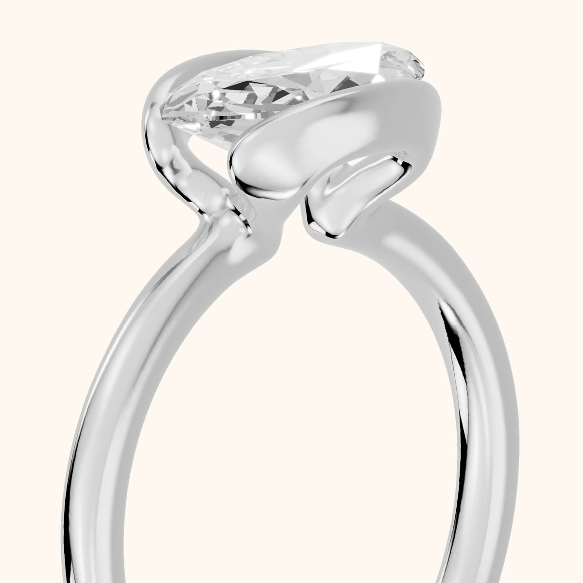 Mathilde East-West Half Bezel Marquise Diamond Engagement Ring in Platinum - slant-view.webp