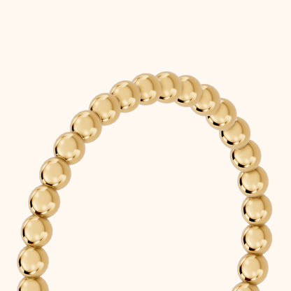 Naya Milgrain Wedding Band in Yellow Gold - slant-view