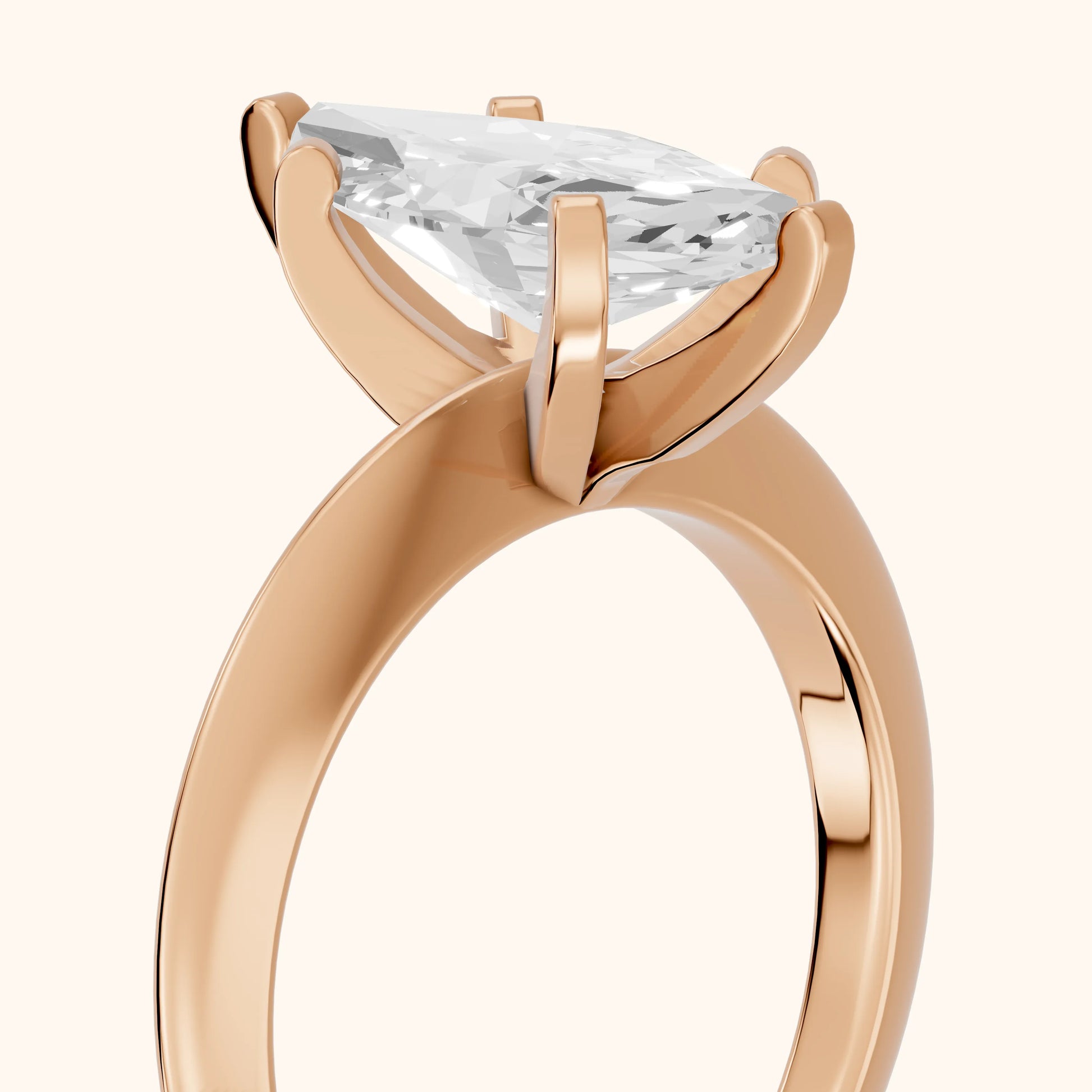Amira Six-Prong Solitaire Marquise Diamond Engagement Ring in Rose Gold - slant-view.webp