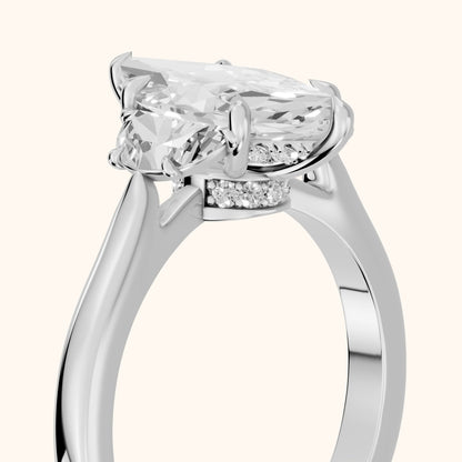 Romy Three-Stone Marquise Diamond Engagement Ring in White Gold - slant-view.webp