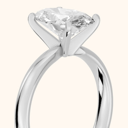Elspeth Solitaire Oval Diamond Engagement Ring in White Gold - slant-view.webp