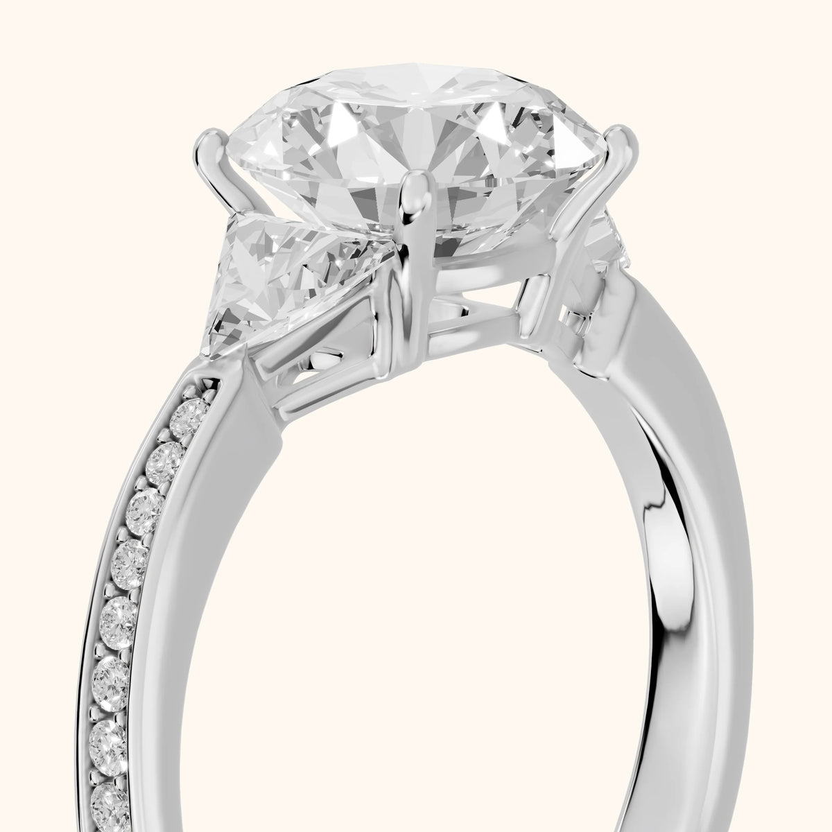 Adriana Three-Stone Channel Set Round Diamond Engagement Ring in Silver - slant-view.webp