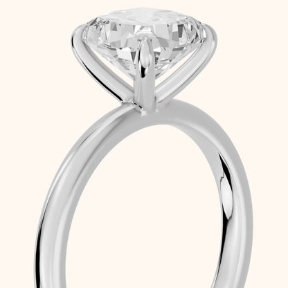 Susan Solitaire Cushion Diamond Engagement Ring in Silver - slant-view.webp