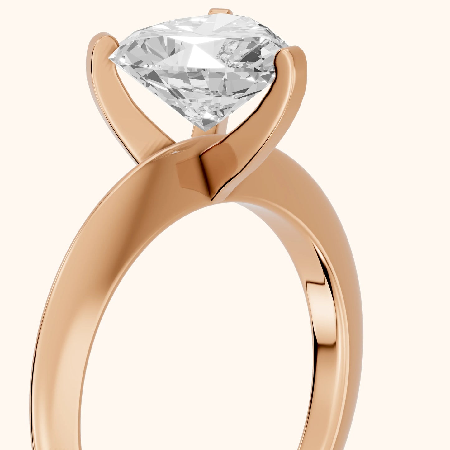 Amira Six-Prong Solitaire Heart Diamond Engagement Ring in Rose Gold - slant-view.webp