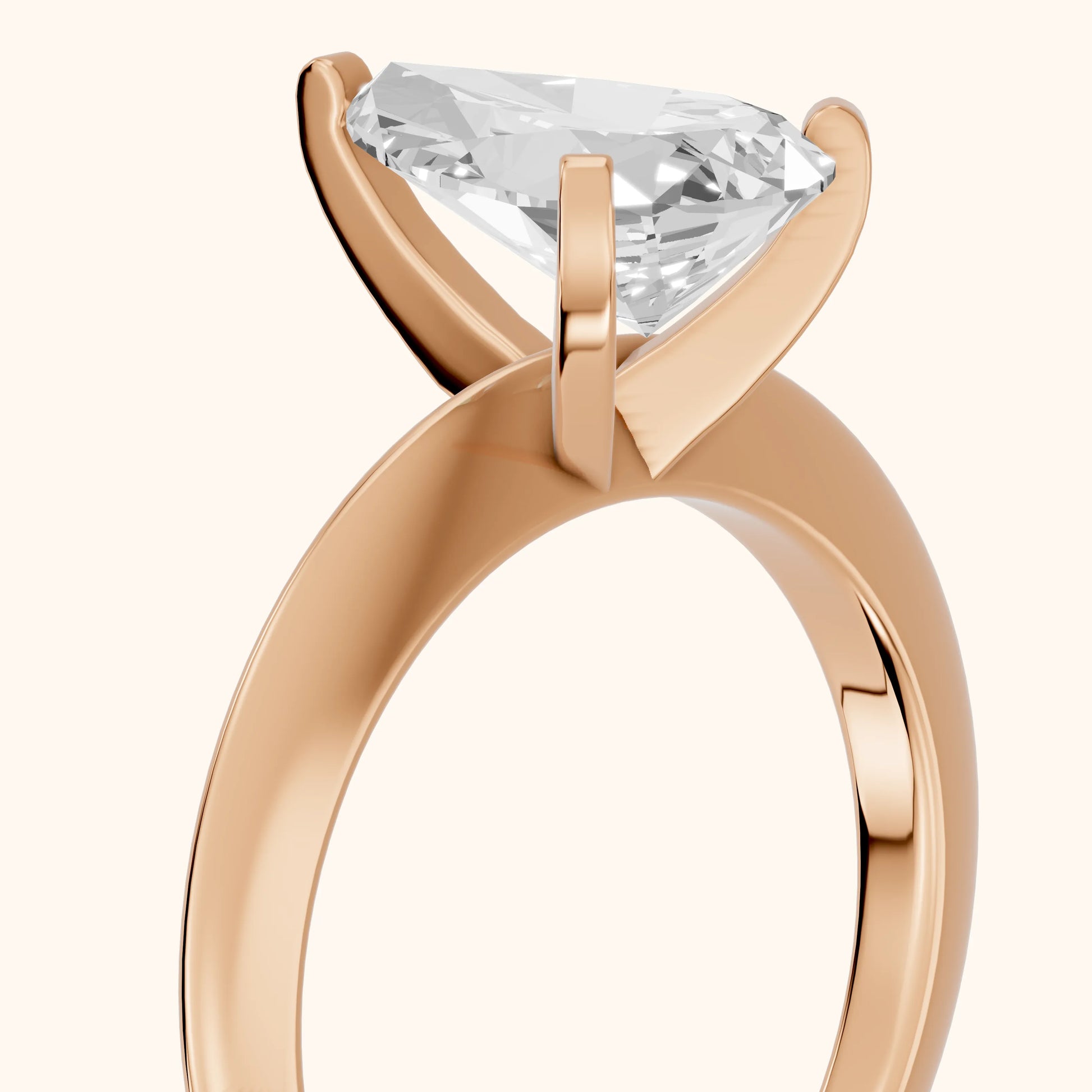 Amira Six-Prong Solitaire Pear Diamond Engagement Ring in Rose Gold - slant-view.webp