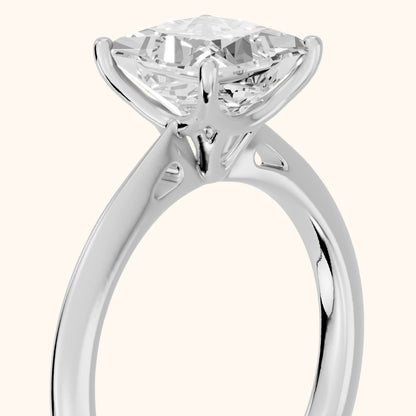 Lindsay Trellis Solitaire Princess Diamond Engagement Ring in Platinum - slant-view.webp