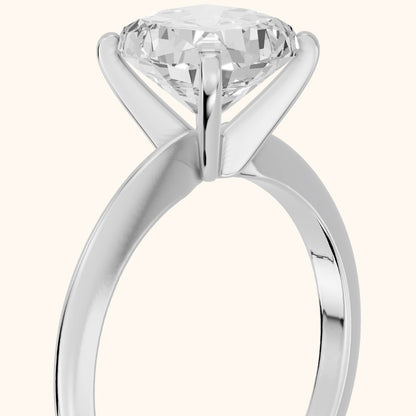 Giulia Solitaire Cushion Diamond Engagement Ring in Platinum - slant-view.webp