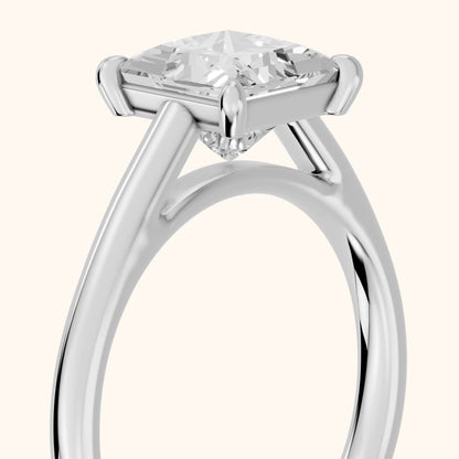 Sadie Cathedral Solitaire Princess Diamond Ring in Platinum - slant-view.webp