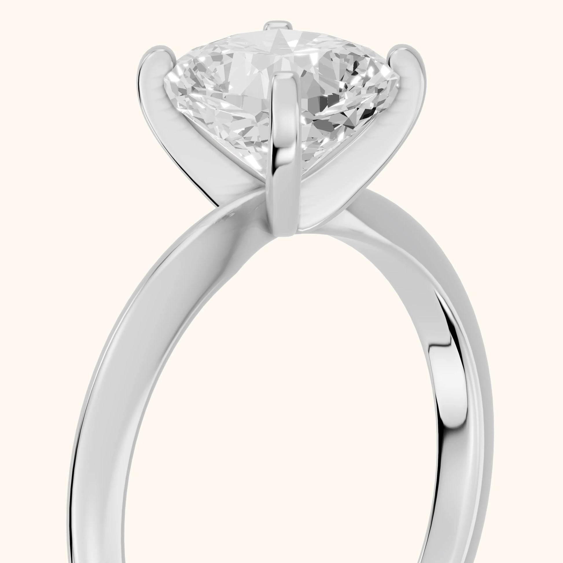 Wren Solitaire Cushion Diamond Ring in White Gold - slant-view.webp
