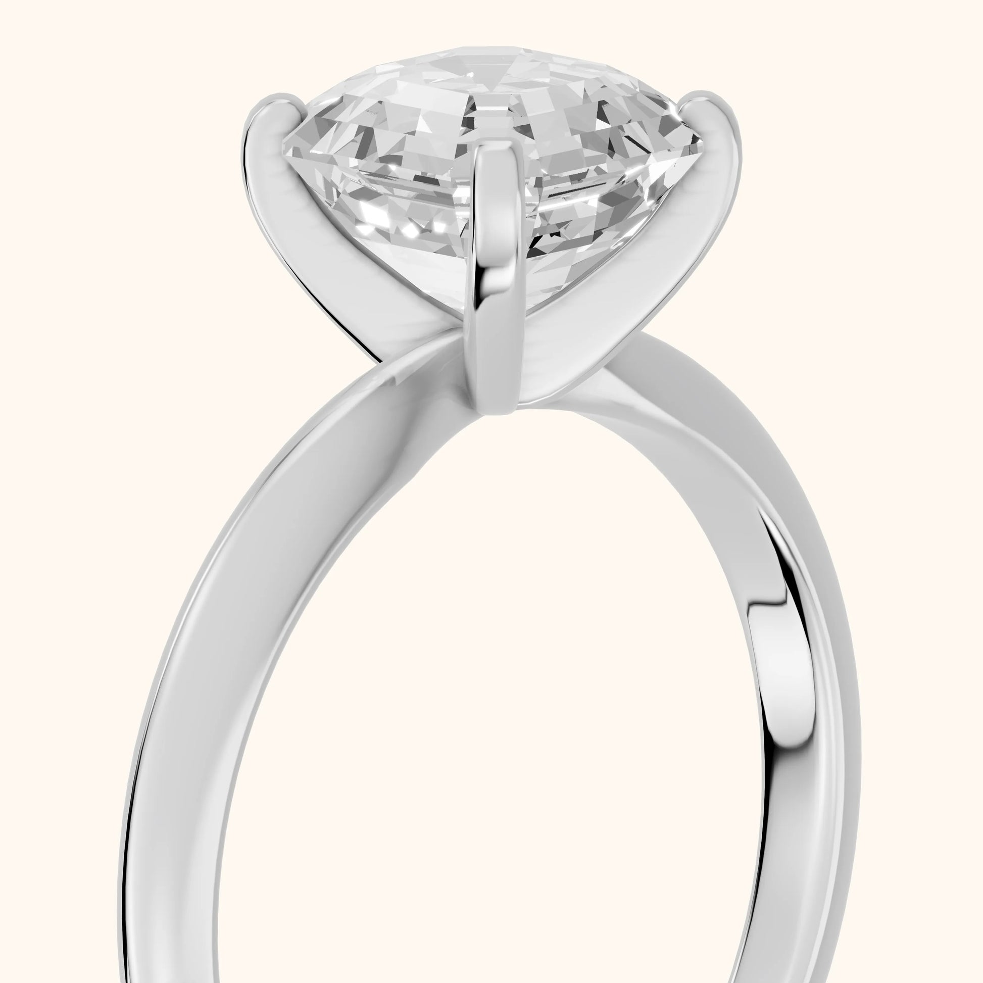 Wren Solitaire Asscher Diamond Ring in Platinum - slant-view.webp
