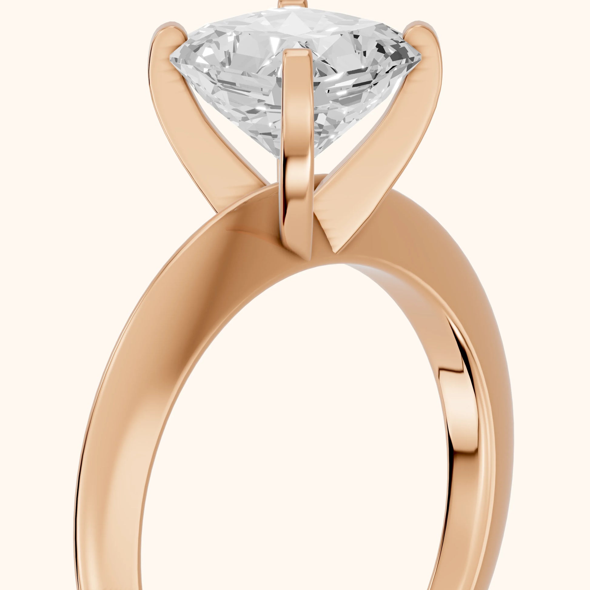 Amira Six-Prong Solitaire Radiant Diamond Engagement Ring in Rose Gold - slant-view.webp