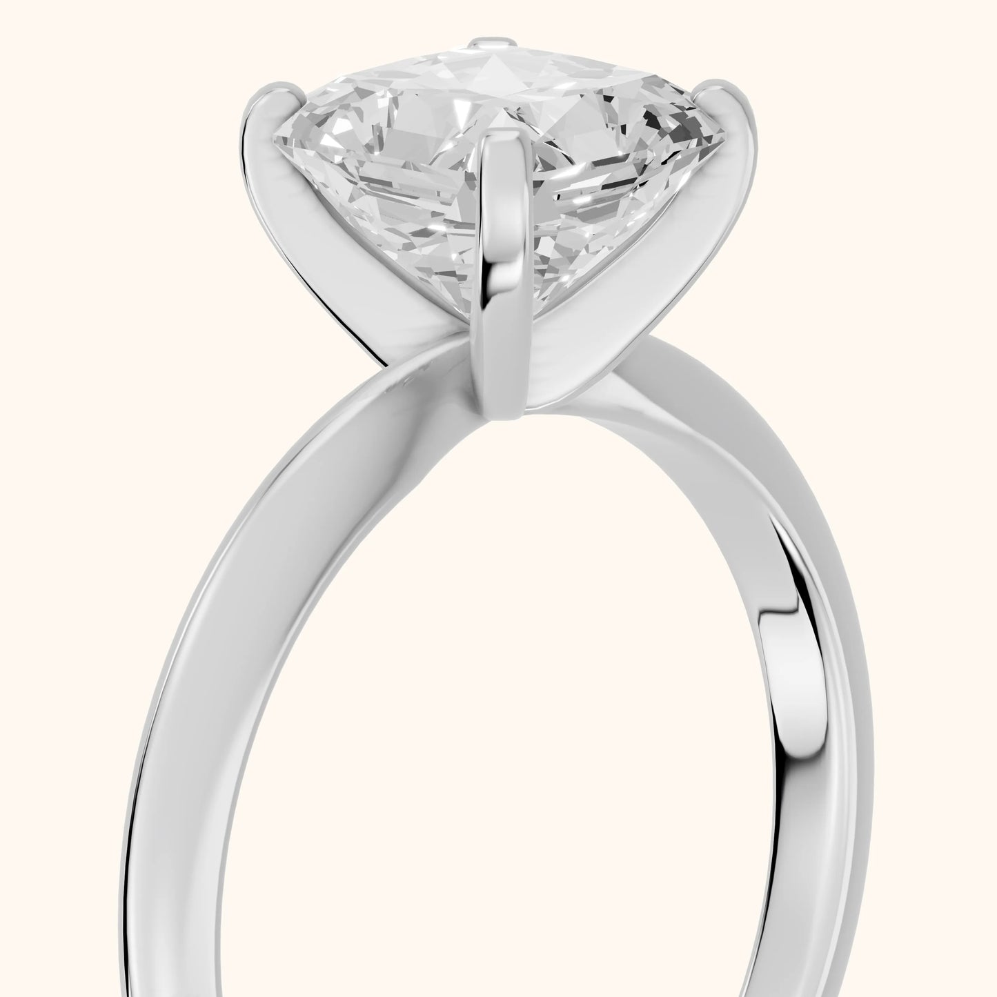 Wren Solitaire Radiant Diamond Ring in White Gold - slant-view.webp