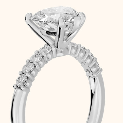 Mayfield Pavé Heart Diamond Engagement Ring in White Gold - slant-view.webp