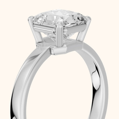 Delia Solitaire Radiant Diamond Engagement Ring in Platinum - slant-view.webp
