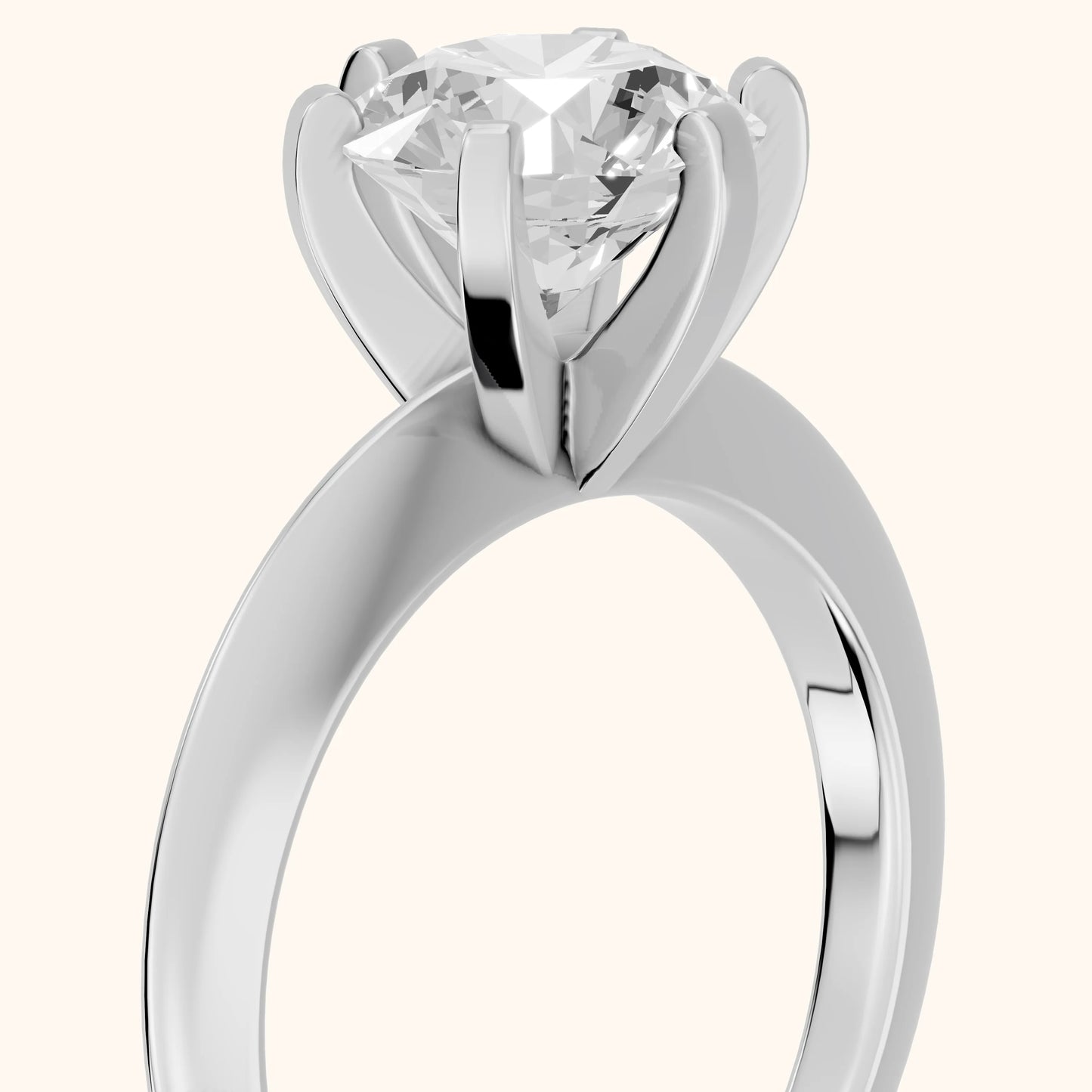 Amira Six-Prong Solitaire Round Diamond Engagement Ring in White Gold - slant-view.webp