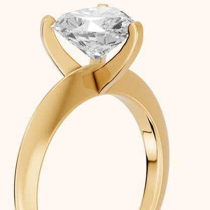 Amira Six-Prong Solitaire Heart Diamond Engagement Ring in Yellow Gold - slant-view.webp