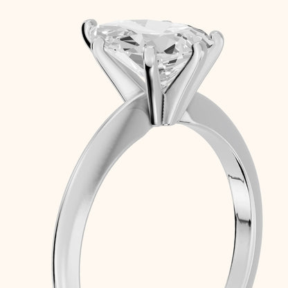 Giulia Solitaire Pear Diamond Engagement Ring in White Gold - slant-view.webp