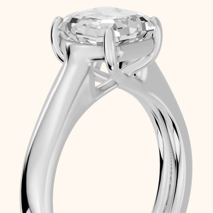 Heather Solitaire Cathedral Asscher Diamond Engagement Ring in White Gold - slant-view.webp