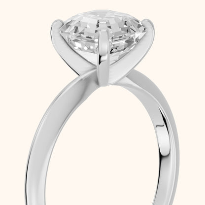 Wren Solitaire Asscher Diamond Ring in White Gold - slant-view.webp