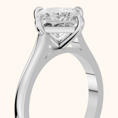 Truckee East-West Cathedral Princess Diamond Engagement Ring in Platinum - slant-view.webp