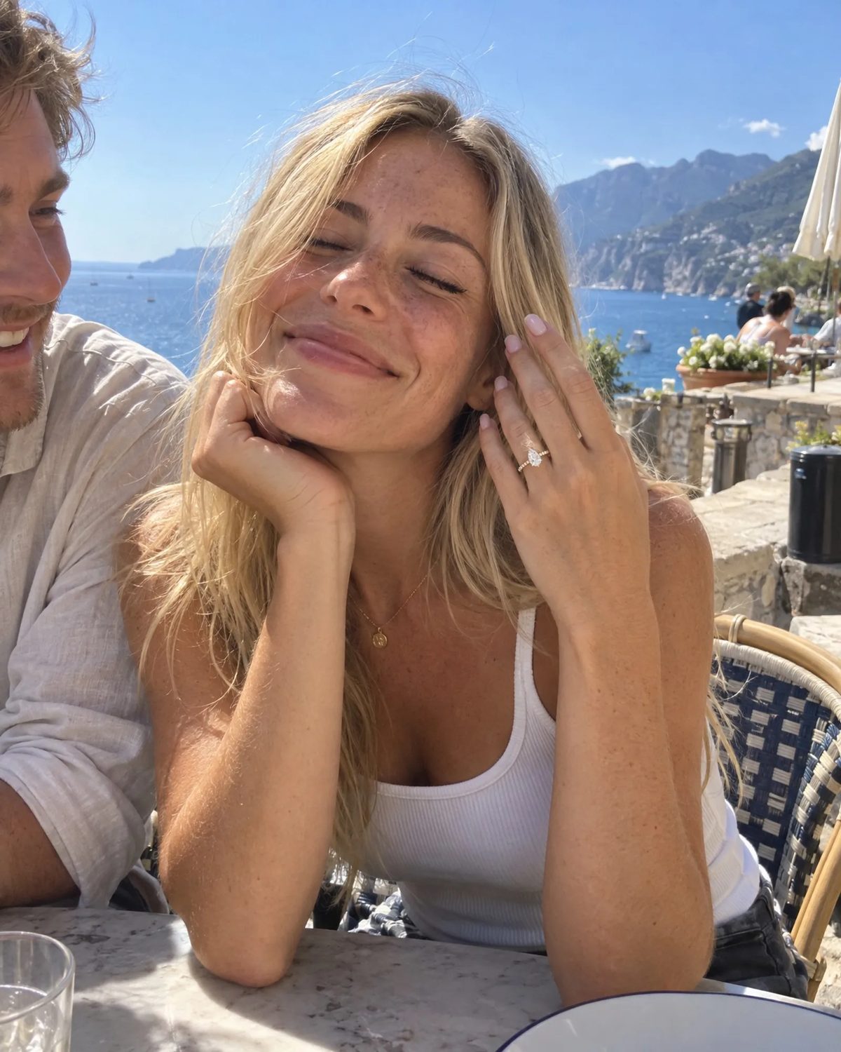 Claire & Oliver on the day they got engaged
