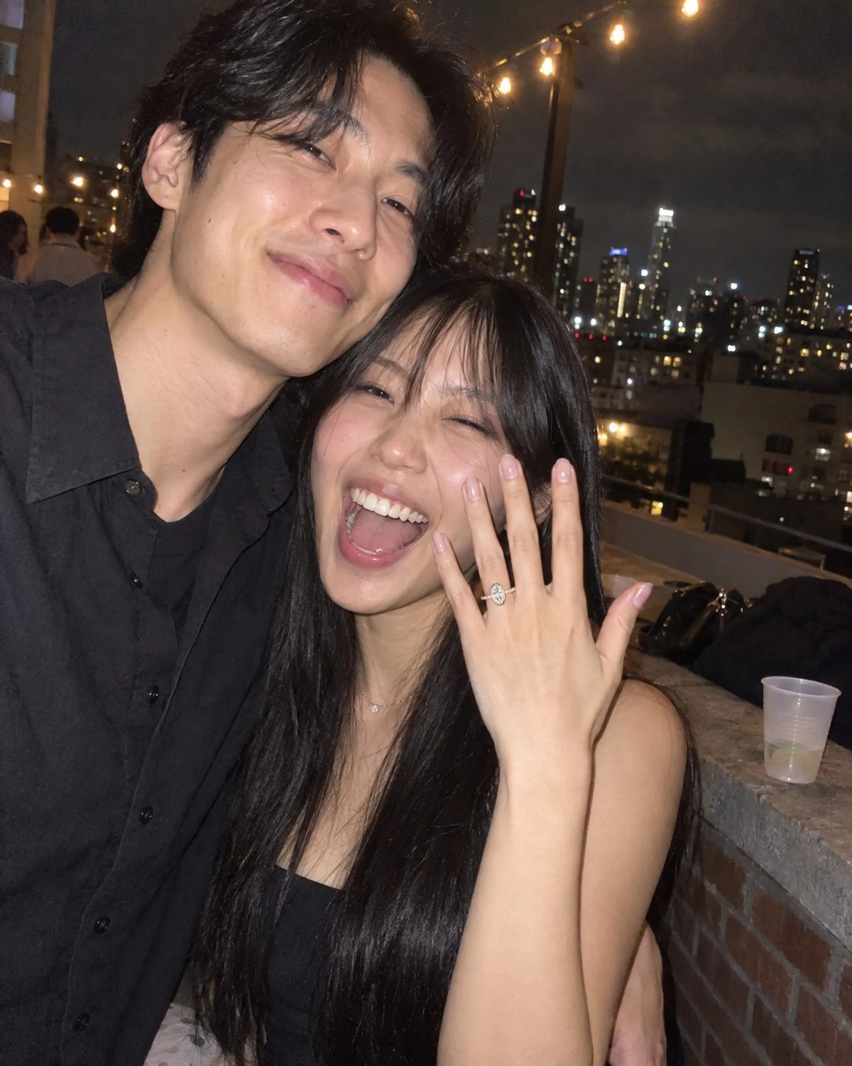 Ji-woo & Min-jun on the day they got engaged