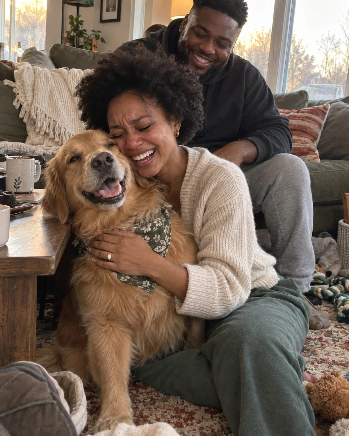 Brianna & Andre on the day they got engaged